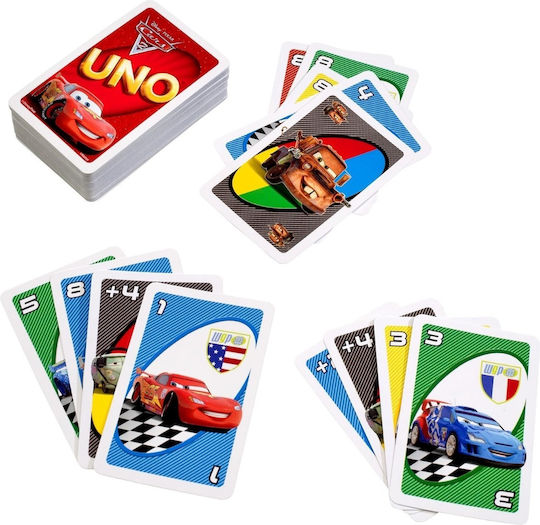 Board Game Uno Cars for 2-10 Players 7+ Years Old