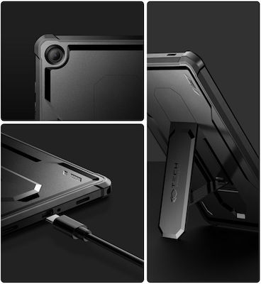 Tech-Protect Kevlar Pro Flip Cover Σιλικόνης Μαύρο Galaxy Tab A9+ Plus 11.0 X210 / X215 / X216