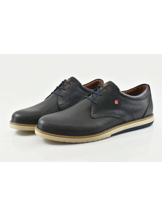 Robinson Leder Herren Freizeitschuhe Blau