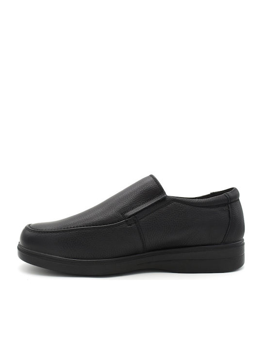 Leder Herren Freizeitschuhe Anatomisch Schwarz