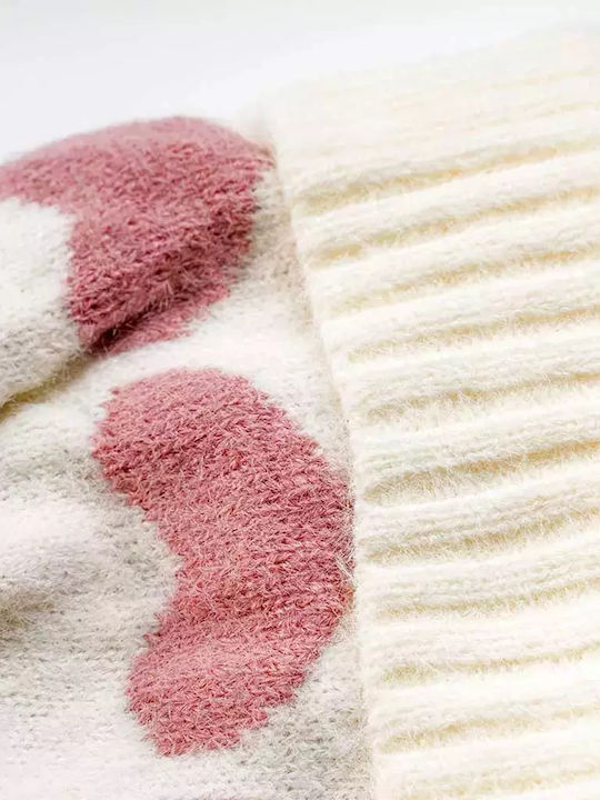 Kids Beanie Knitted Beige