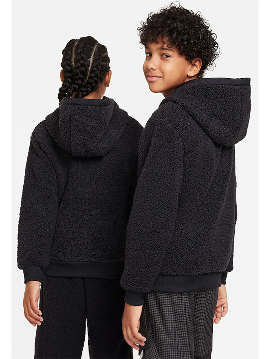 Nike Cardigan pentru copii cu glugă Negru