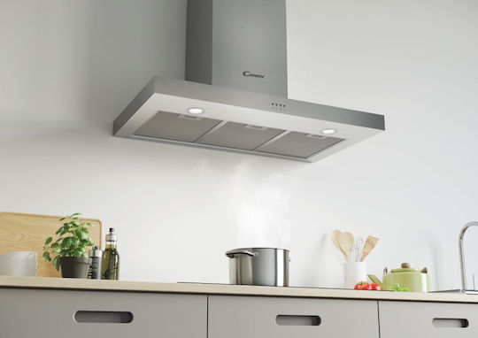 Candy CMB955X Απορροφητήρας Καμινάδα 90cm Inox
