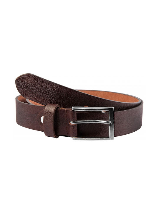 Leonardo Verrelli Men's Leather Belt Brown