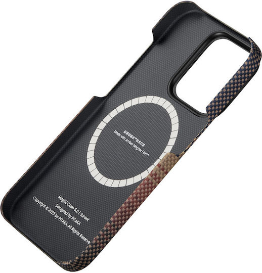 Pitaka Magez 5 Back Cover Aramid Fiber 1.05mm Sunset (iPhone 15 Pro)