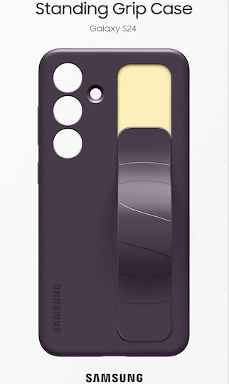 Samsung Standing Grip Back Cover Silicone Dark Violet (Galaxy S24)