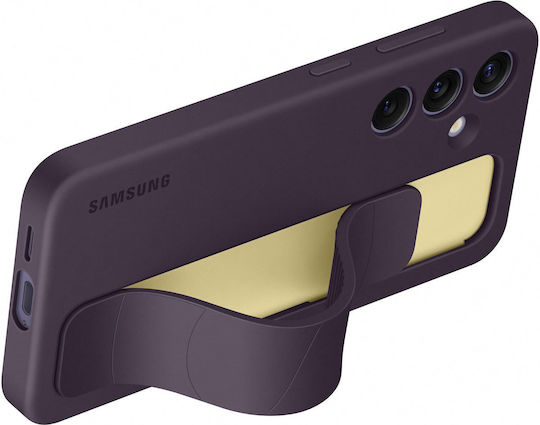 Samsung Standing Grip Back Cover Silicone with Strap Dark Violet (Galaxy S24+)