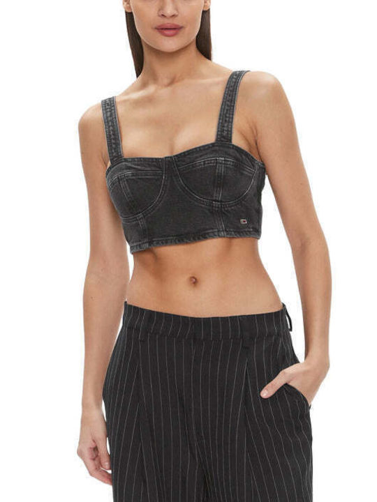 Tommy Hilfiger Women's Summer Blouse Cotton Sleeveless Black