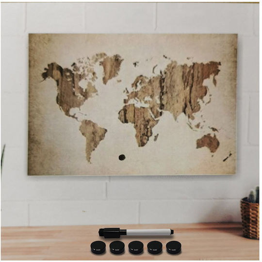 Bakaji Magnet Notice Board 60x40cm