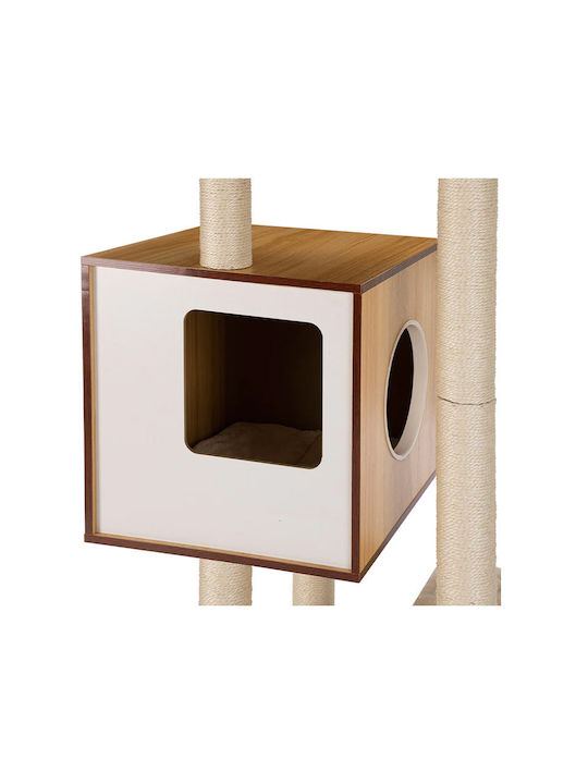 Bakaji Katzenbäume Beige 60x60x118cm
