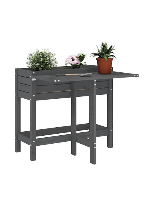 vidaXL Planter Box Wooden Gray 84x73cm.