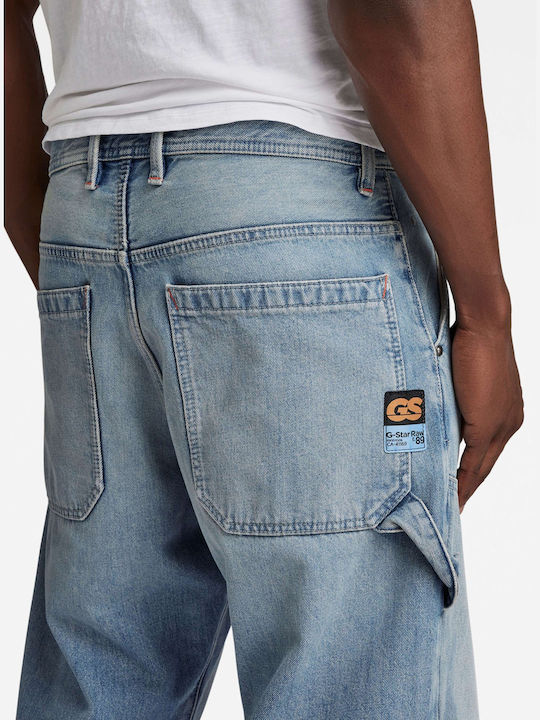 Carpenter 3d Herren Jeanshose mit Loose Passform Light Aged Denim