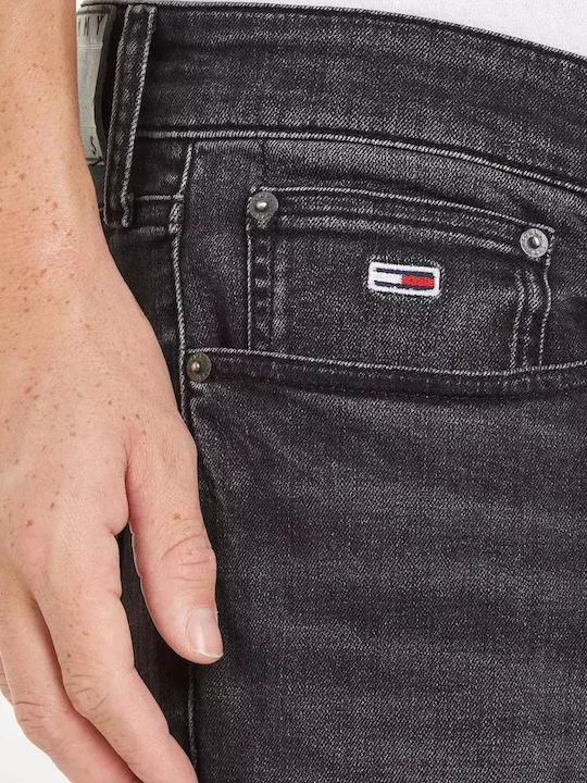 Austin Men's Jeans Pants with Regular Tapered Fit Denim Black