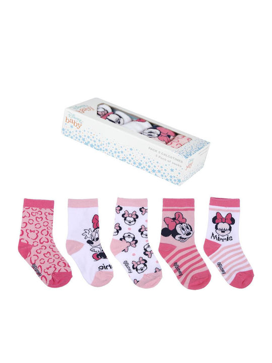 Cerda Παιδικές Κάλτσες Μακριές Disney Baby Minnie Mouse Πολύχρωμες Cerda Παιδικές Κάλτσες Μακριές Disney Baby Minnie Mouse Πολύχρωμες