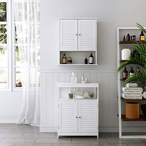 Vasagle Bathroom Cabinet Laundry L60xW20xH70cm White