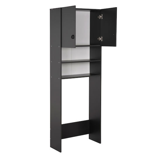 HomeMarkt Terry Bathroom Cabinet Laundry L64xW29xH181cm Gray