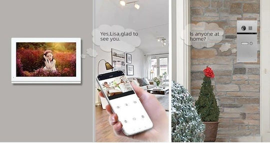 Joytimer Wireless Video Intercom Set Wi-Fi White