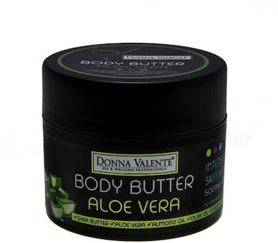 Donna Valente Aloe Vera Feuchtigkeitsspendendes Butter Körper mit Aloe Vera & Duft Kokosnuss 210ml