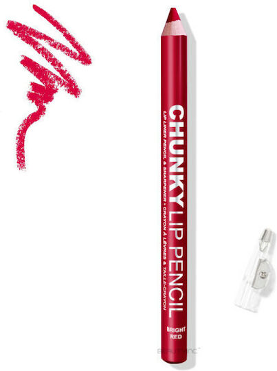 Technic Chunky Lip Liner & Colour Pencil with Sharpener Молив за устни Bright Red