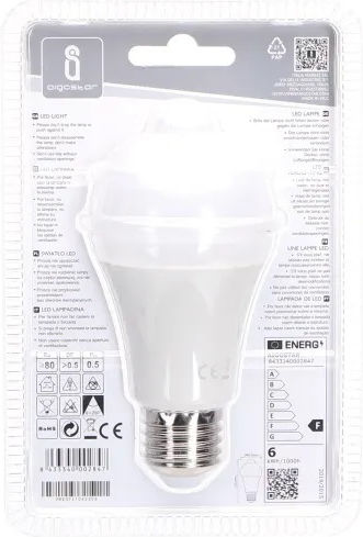Aigostar Ντουί Λάμπα LED 6W για Ντουί E27 και Σχήμα A60 Θερμό Λευκό 540lm