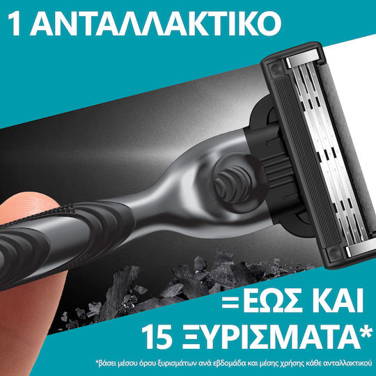Gillette Mach Резервни глави с 3 остриета и лубрикантна лента 8бр