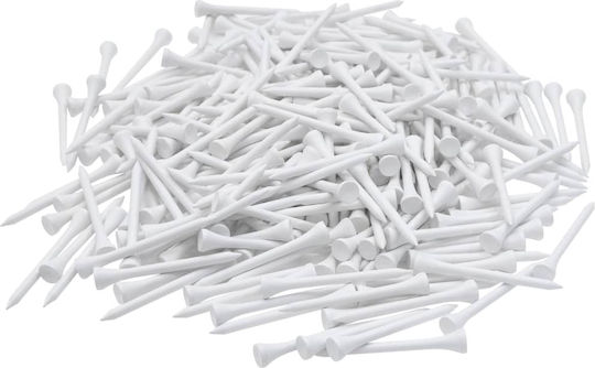 vidaXL Golf Ball Placement Pegs White 1000pcs 83mm Bamboo Cane Golf 1pcs
