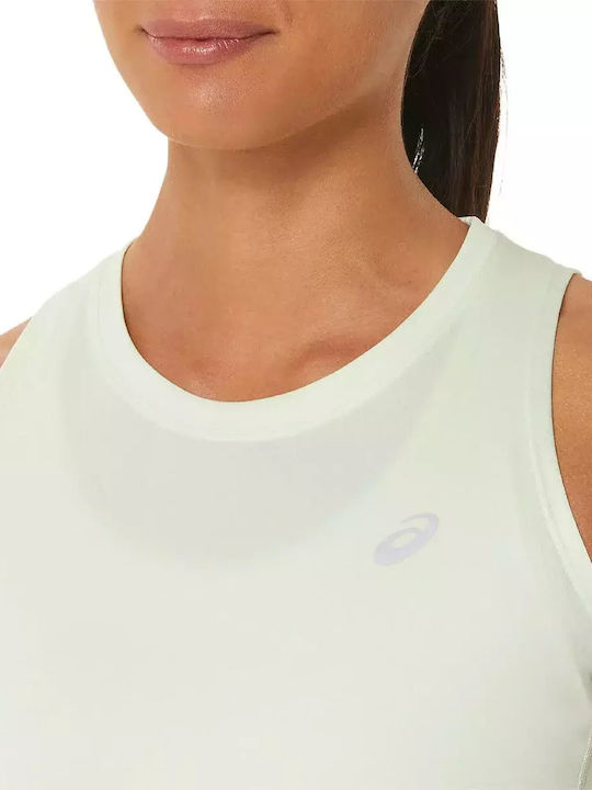 ASICS Women's Athletic Blouse Sleeveless Fast Drying White