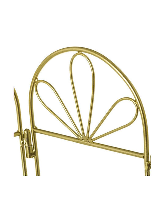 Bakaji Schmuckkästchen Metallisch Gold 36x2.5x36cm