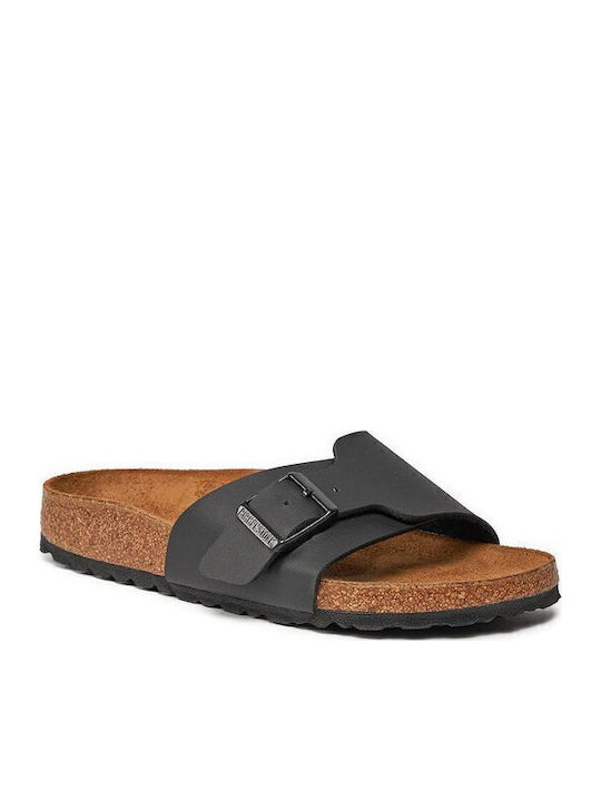 Catalina Flache Damen Sandalen Schwarz Schmale Passform
