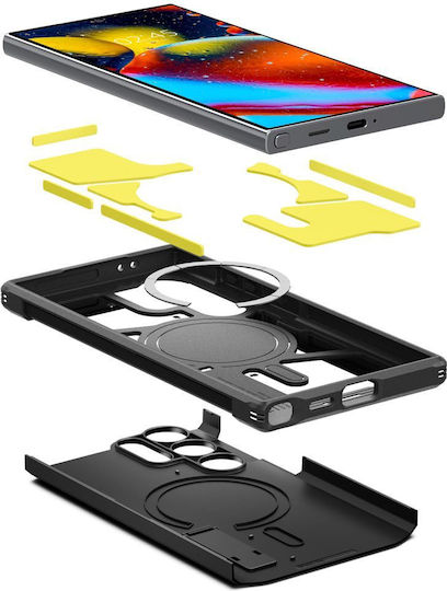 Spigen Tough Armor MagFit Back Cover Πλαστικό 2mm Μαύρο (Galaxy S24 Ultra)