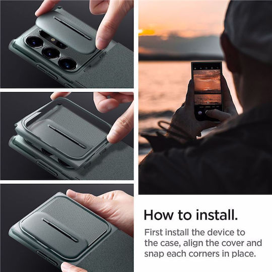 Caseology Optik Armor Back Cover Σιλικόνης 2mm Πράσινο (Galaxy S24 Ultra)