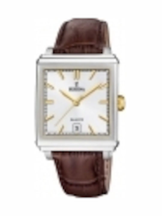 Festina Men's Watch 39.2mm Battery with Brown Leather Strap