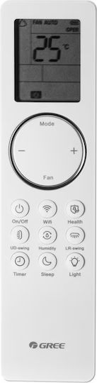 Gree Airy Air Conditioner Inverter 24000 BTU A+++/A++ with Artificial Intelligence Black