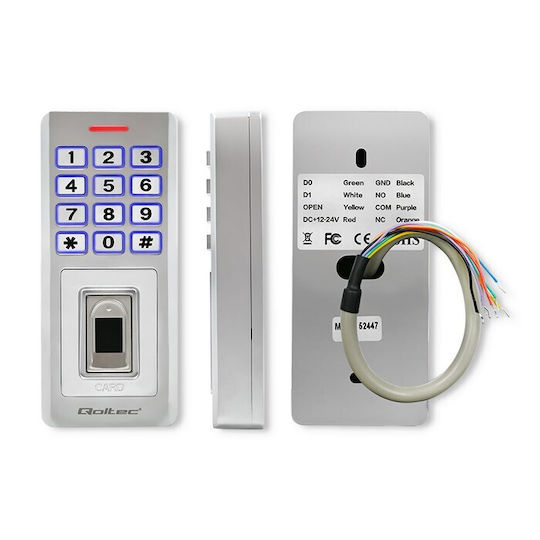 Qoltec Access Control για Πρόσβαση με Δακτυλικό Αποτύπωμα , Κάρτα και Κωδικό
