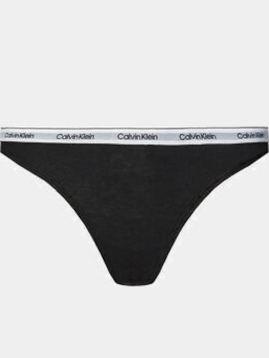 Βαμβακερά Women's String 3Pack Black