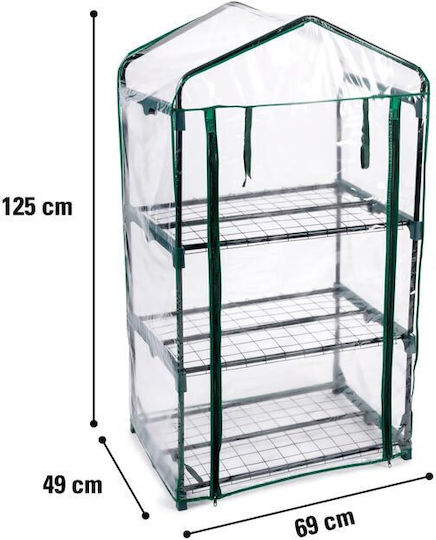 Kinzo 19564 Gewächshaus Produkttyp Haus 0,69x0,49x1,25m