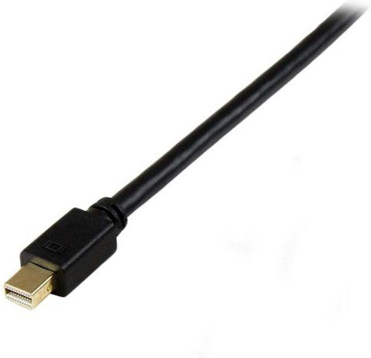 StarTech Cable DVI-D male - Active mini DisplayPort male 0.90m Μαύρο (MDP2DVIMM3BS)