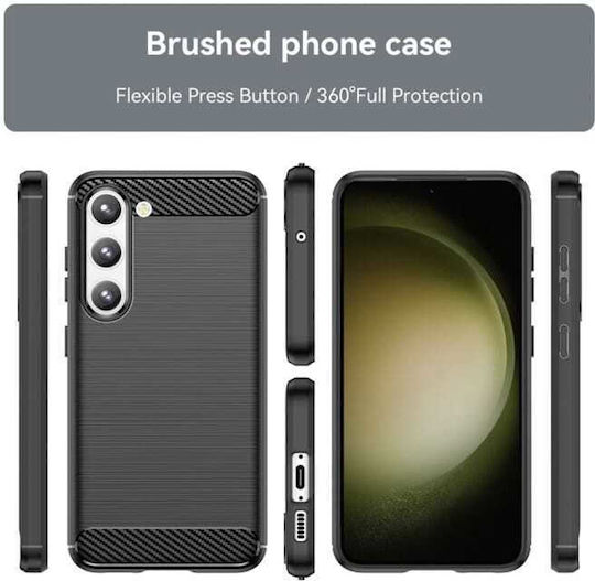 HappyCase Back Cover Σιλικόνης Μαύρο (Galaxy S23+)
