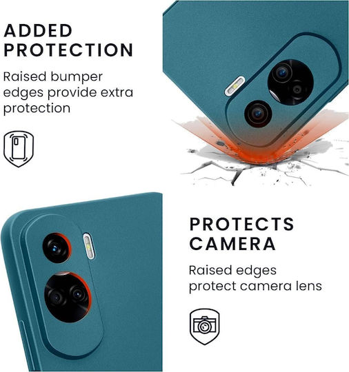 KWmobile Πλαίσιο Κάμερας Back Cover Σιλικόνης 1.3mm Μπλε (Honor 90 Lite)