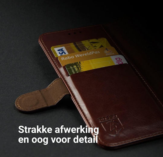 Rosso Wallet Δερματίνης Καφέ (Motorola One Fusion Plus)
