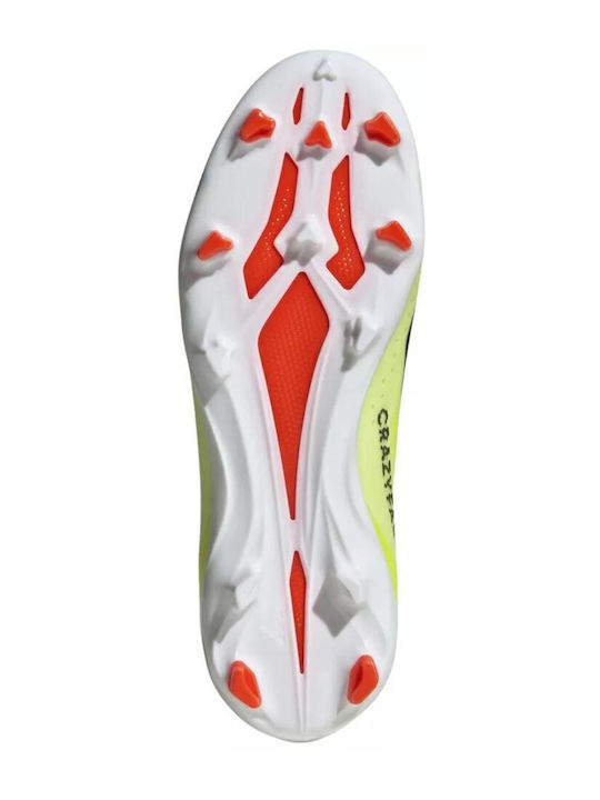 X Crazyfast League Kids Molded Soccer Shoes Yellow