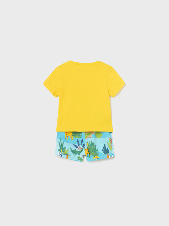 Mayoral Kids Set with Shorts Summer 2pcs yellow