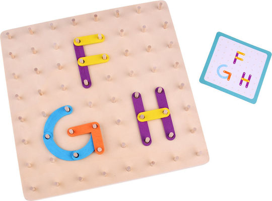 Παιχνίδι Κατασκευών Ξύλινo Large Nail Board για Παιδιά 3+ Ετών