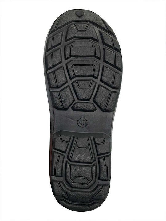 Ustyle Women's Clogs with Fur Black