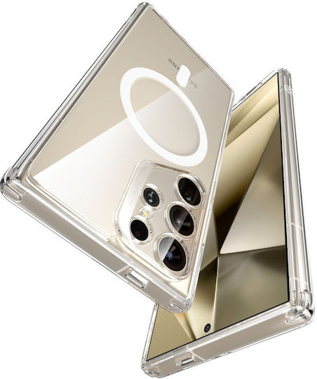 ESR Classic Hybrid Halolock Задна корица Силикон / Пластмаса 2мм Прозрачен (Galaxy S24 Ultra)