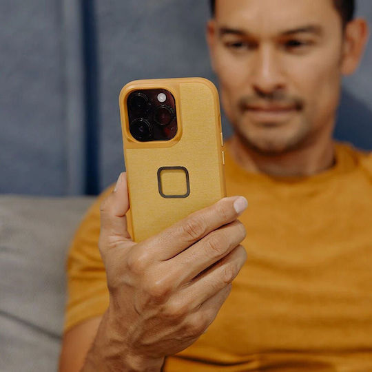 Peak Design Everyday Back Cover Υφασμάτινο 2mm Κίτρινο (iPhone 15 Pro)