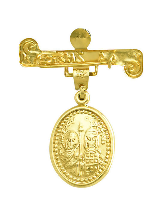Kinder Sicherheitsnadel aus Gold 9K