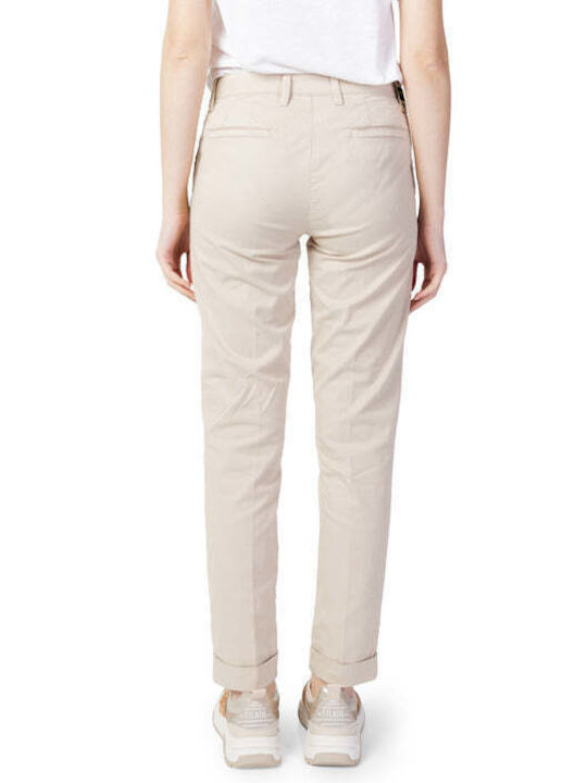 Blauer Women's Cotton Trousers Beige