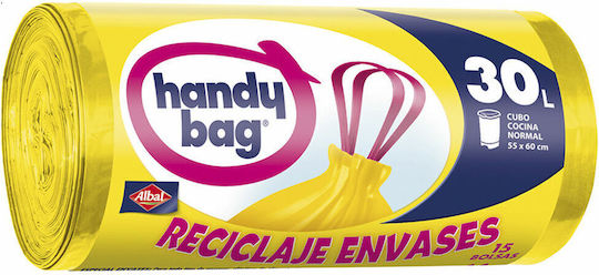 Albal Trash Bags Capacity 30lt 15pcs Yellow