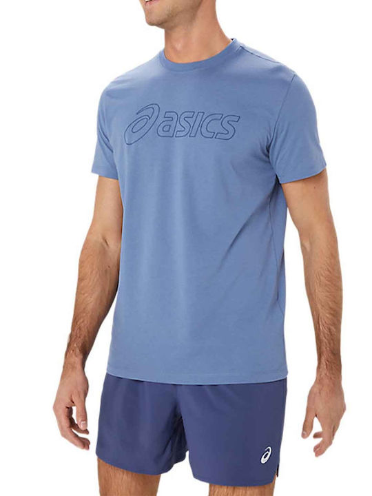 ASICS Ανδρικό Αθλητικό T-shirt Κοντομάνικο Μπλε